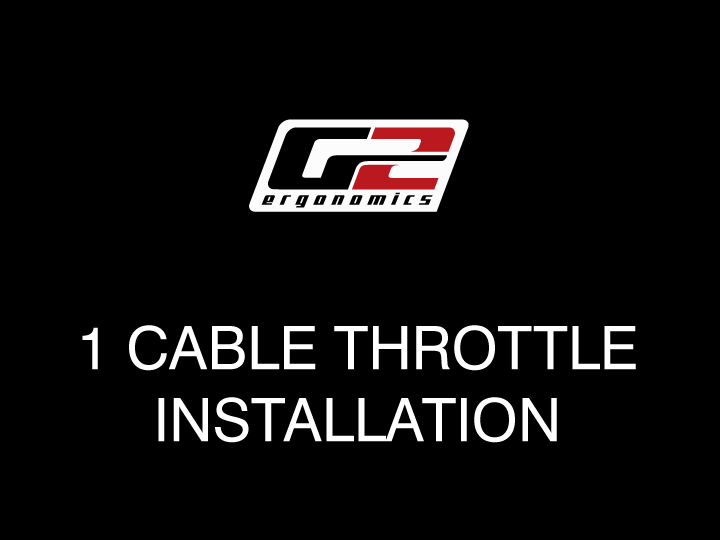 G2 Ergonomics Motorcycle Throttle Store 1 cable throttle installation