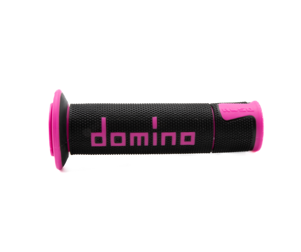 Domino A450 Fuchsia Pink XM2 Motorcycle Race Grips - Track Bike Or Streetfighter