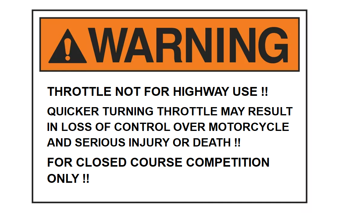 Domino Competition Quick Turn Ride by Wire Throttle